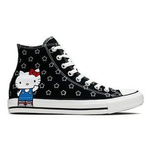 Converse Unisex Chuck Taylor All Star High x Hello Kitty Shoes Black 163919F